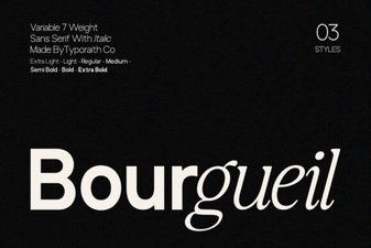 The Bourgueil Font: Design & Project Inspiration