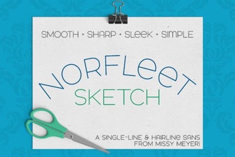 Nor Fleeting Ideas: the Single Line Sketch Font