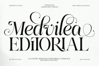 Medvilea Font: Editorial Design & Typography Projects